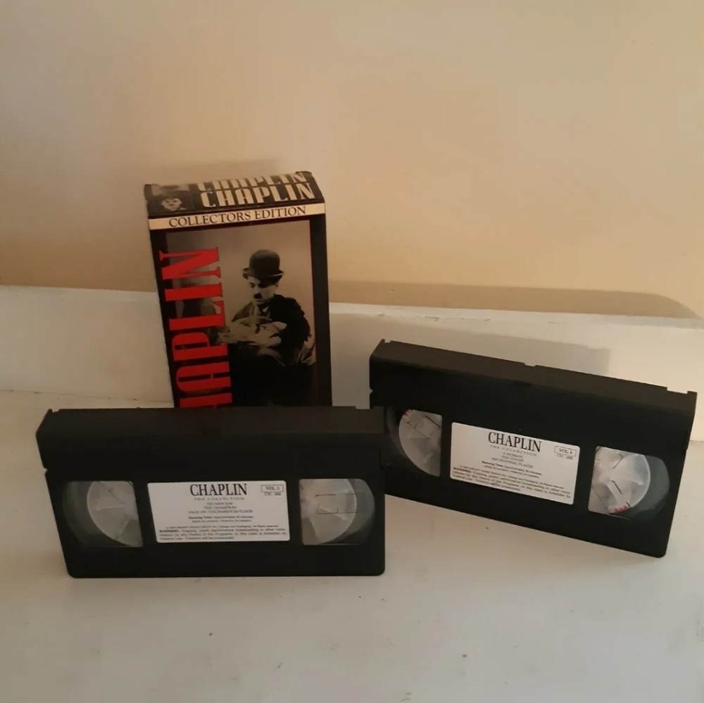 Vintage 1993 charlie chaplin VHS  Vol 3. Vol. 4 collectors Edition